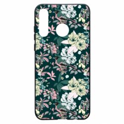 Чехол для Huawei P30 Lite Birds and summer flowers - PrintSalon