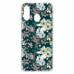 Чехол для Samsung A40 Birds and summer flowers - PrintSalon
