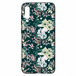 Чехол для Samsung A70 Birds and summer flowers
