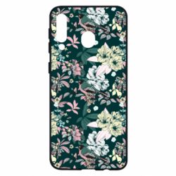 Чехол для Samsung M30 Birds and summer flowers - PrintSalon