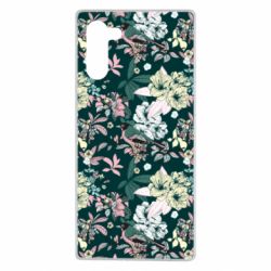 Чехол для Samsung Note 10 Birds and summer flowers - PrintSalon