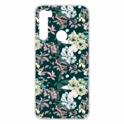 Чехол для Xiaomi Redmi Note 8 Birds and summer flowers - PrintSalon