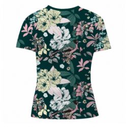 Женская футболка 3D Birds and summer flowers - PrintSalon