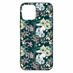 Чехол для iPhone 12 Birds and summer flowers - PrintSalon