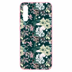 Чехол для Samsung A50 Birds and summer flowers