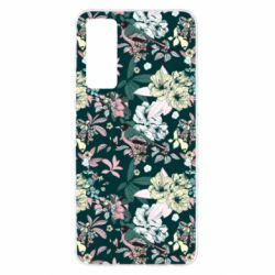 Чехол для Huawei P Smart 2021 Birds and summer flowers - PrintSalon