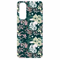 Чехол для Oppo Reno 4 Pro Birds and summer flowers - PrintSalon