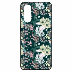 Чехол для Oppo Find X2 Birds and summer flowers - PrintSalon