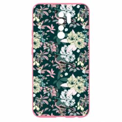 Чехол для Xiaomi Redmi 9 Birds and summer flowers - PrintSalon