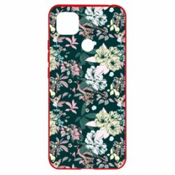 Чехол для Xiaomi Redmi 9c Birds and summer flowers