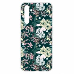 Чехол для Realme 6 Birds and summer flowers - PrintSalon