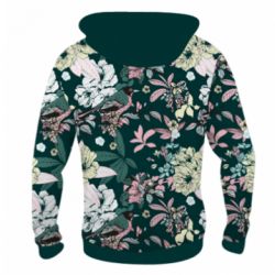 Мужское 3D худи Birds and summer flowers - PrintSalon