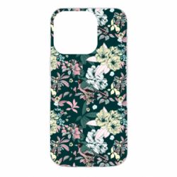 Чехол для iPhone 14 Pro Birds and summer flowers - PrintSalon