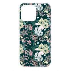Чехол для iPhone 14 Pro Max Birds and summer flowers - PrintSalon