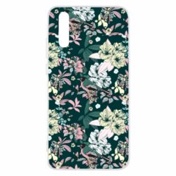 Чехол для Huawei P20 Birds and summer flowers - PrintSalon