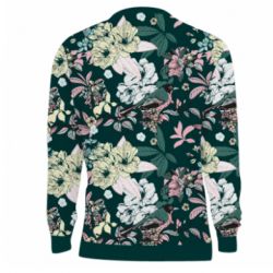 3D свитшот Birds and summer flowers - PrintSalon