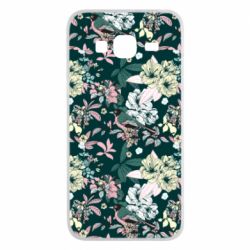 Чехол для Samsung J3 2016 Birds and summer flowers - PrintSalon