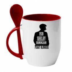 Чашка с ложкой Birmingham 1920 - PrintSalon