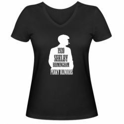 Женская футболка с V-образным вырезом Birmingham 1920 - PrintSalon