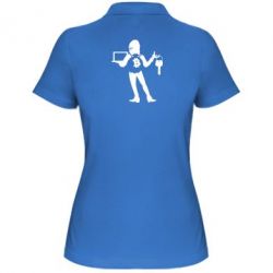 Женское поло Bitcoin and money - PrintSalon