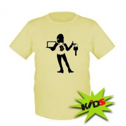 Детская футболка Bitcoin and money - PrintSalon