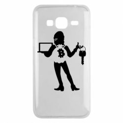 Чехол для Samsung J3 2016 Bitcoin and money - PrintSalon