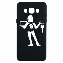 Чехол для Samsung J7 2016 Bitcoin and money