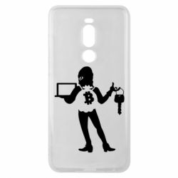 Чехол для Meizu Note 8 Bitcoin and money - PrintSalon