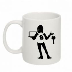 Чашка 320ml Bitcoin and money-PrintSalon Чашка 320ml Bitcoin and money