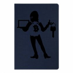 Блокнот с принто Bitcoin and money - PrintSalon