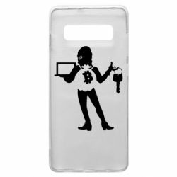 Чехол для Samsung S10+ Bitcoin and money - PrintSalon