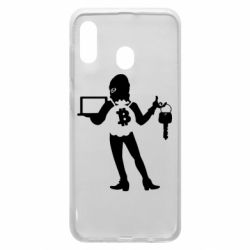 Чехол для Samsung A20 Bitcoin and money - PrintSalon