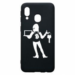 Чехол для Samsung A40 Bitcoin and money - PrintSalon