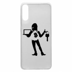 Чехол для Samsung A70 Bitcoin and money - PrintSalon