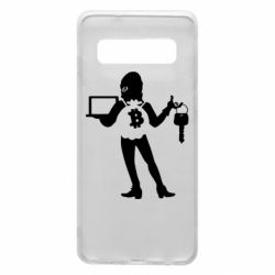 Чехол для Samsung S10 Bitcoin and money - PrintSalon