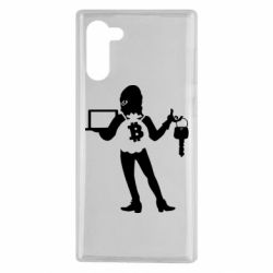 Чехол для Samsung Note 10 Bitcoin and money - PrintSalon
