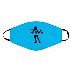 Маска многоразовая Bitcoin and money - PrintSalon