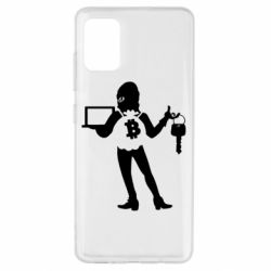 Чехол для Samsung A51 Bitcoin and money - PrintSalon