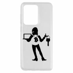 Чехол для Samsung S20 Ultra Bitcoin and money - PrintSalon