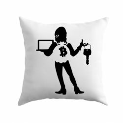 Подушка Bitcoin and money - PrintSalon