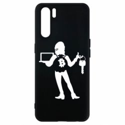 Чехол для Oppo A91/Reno3 Bitcoin and money - PrintSalon