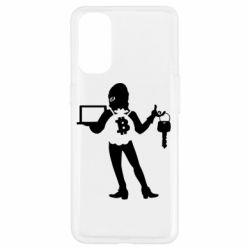 Чехол для Oppo Reno 4 Bitcoin and money - PrintSalon