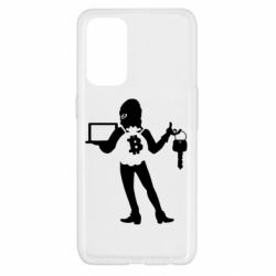 Чехол для Oppo Reno 5 4G Bitcoin and money - PrintSalon