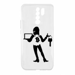 Чехол для Xiaomi Redmi 9 Bitcoin and money - PrintSalon