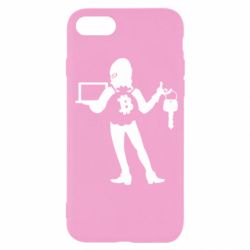 Чехол для iPhone SE 2022 Bitcoin and money - PrintSalon