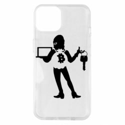 Чехол для iPhone 14 Bitcoin and money