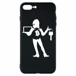 Чехол для iPhone 8 Plus Bitcoin and money - PrintSalon