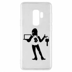 Чехол для Samsung S9+ Bitcoin and money - PrintSalon