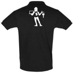 Мужское поло Bitcoin and money - PrintSalon