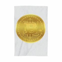 Полотенце с принтом Bitcoin coin - PrintSalon